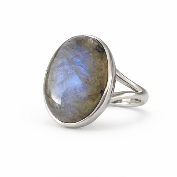 S925 Oval Labradorite Ring 168$